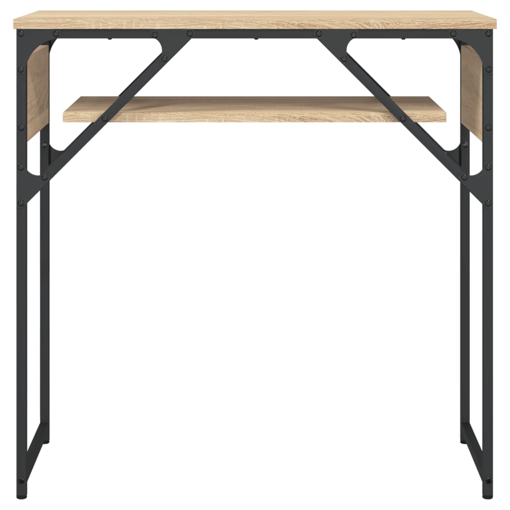 vidaXL Konsolentisch mit Ablage Sonoma-Eiche 75x30x75cm Holzwerkstoff