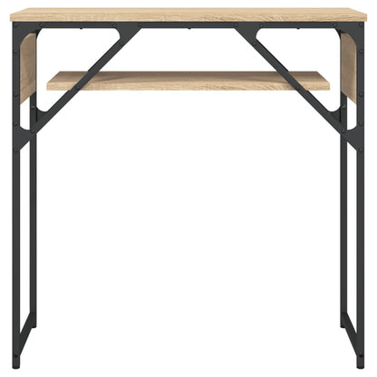 vidaXL Konsolentisch mit Ablage Sonoma-Eiche 75x30x75cm Holzwerkstoff