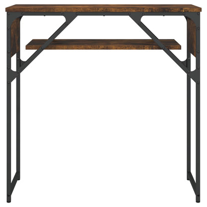 vidaXL Konsolentisch mit Ablage Räuchereiche 75x30x75cm Holzwerkstoff