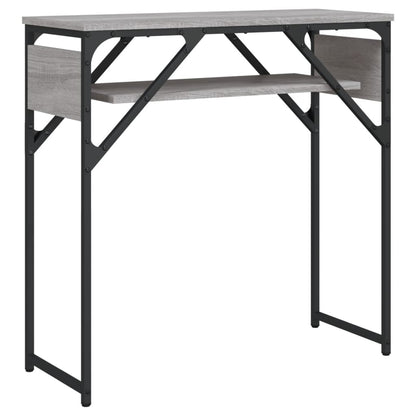 vidaXL Konsolentisch mit Ablage Grau Sonoma 75x30x75cm Holzwerkstoff
