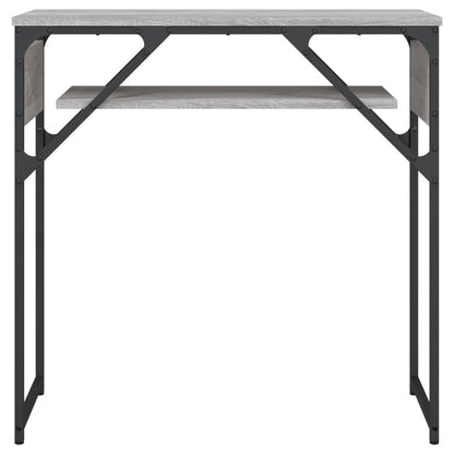 vidaXL Konsolentisch mit Ablage Grau Sonoma 75x30x75cm Holzwerkstoff
