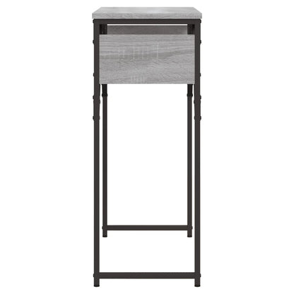 vidaXL Konsolentisch mit Ablage Grau Sonoma 75x30x75cm Holzwerkstoff