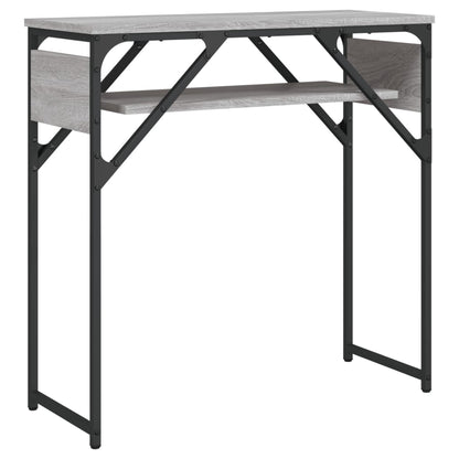 vidaXL Konsolentisch mit Ablage Grau Sonoma 75x30x75cm Holzwerkstoff
