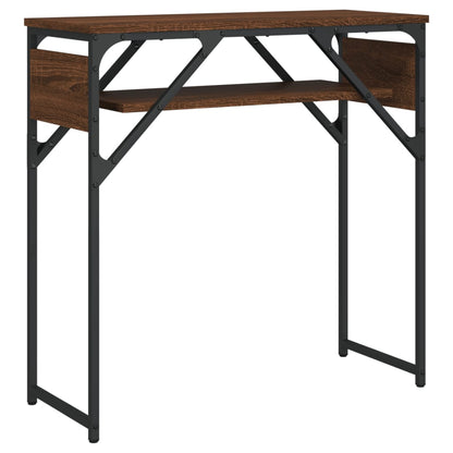 vidaXL Konsolentisch mit Ablage Braun Eichen-Optik 75x30x75cm