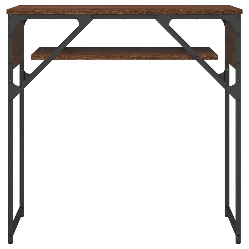vidaXL Konsolentisch mit Ablage Braun Eichen-Optik 75x30x75cm