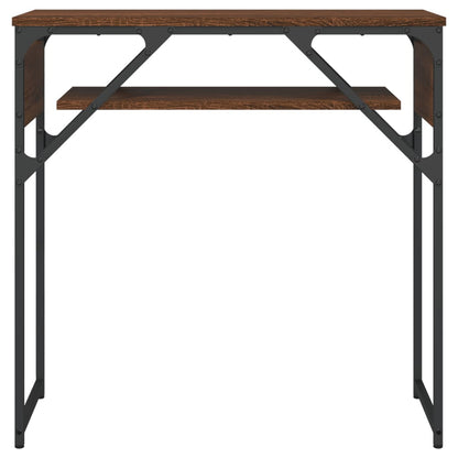 vidaXL Konsolentisch mit Ablage Braun Eichen-Optik 75x30x75cm