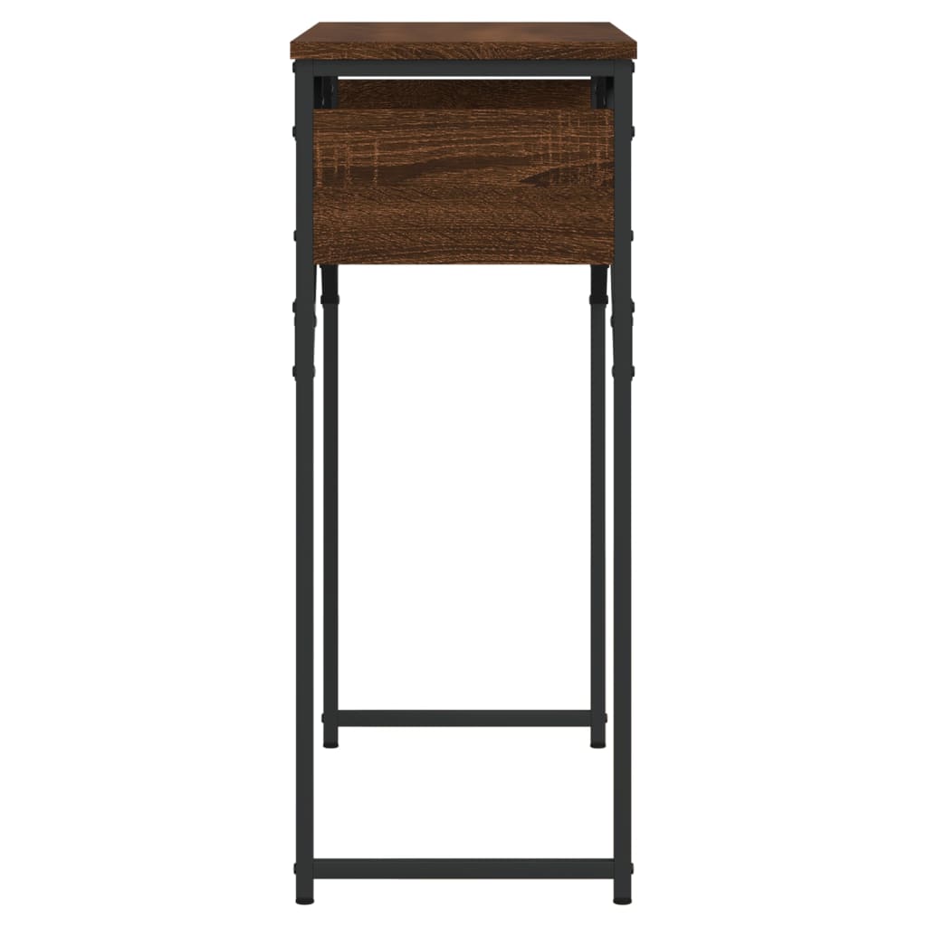 vidaXL Konsolentisch mit Ablage Braun Eichen-Optik 75x30x75cm