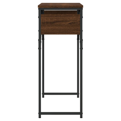 vidaXL Konsolentisch mit Ablage Braun Eichen-Optik 75x30x75cm