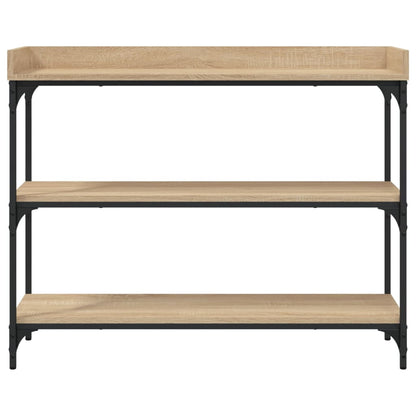 vidaXL Konsolentisch mit Ablagen Sonoma-Eiche 100x30x80 cm
