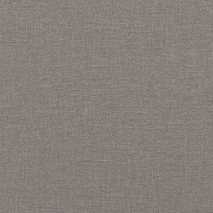 Sitzbank mit Kissen Taupe 113x64,5x75,5 cm Stoff
