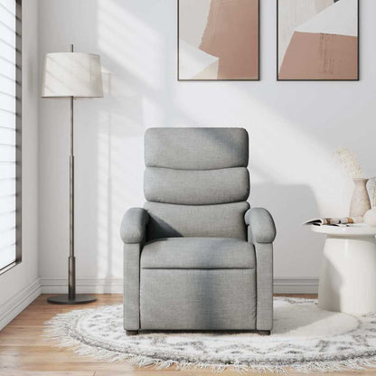 vidaXL Relaxsessel Hellgrau Stoff