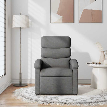 vidaXL Relaxsessel Dunkelgrau Stoff