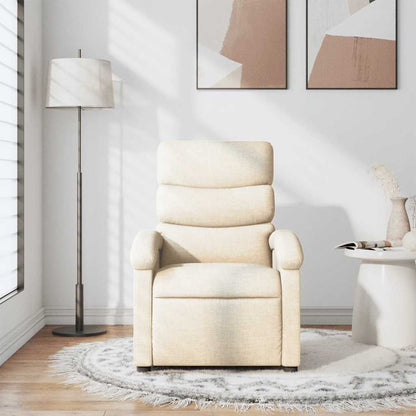 vidaXL Relaxsessel Creme Stoff