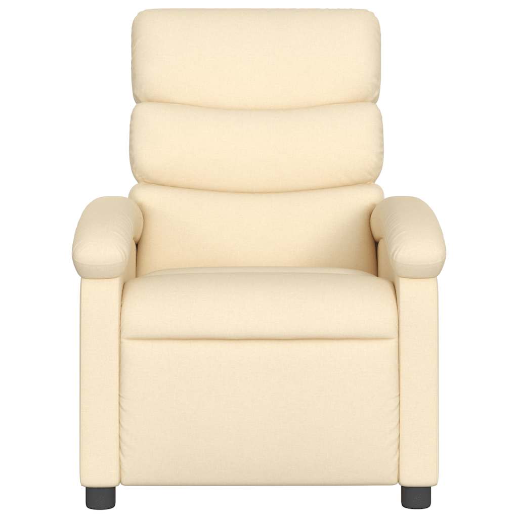 vidaXL Relaxsessel Creme Stoff