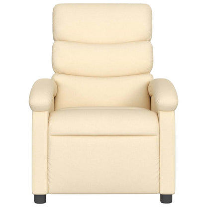 vidaXL Relaxsessel Creme Stoff