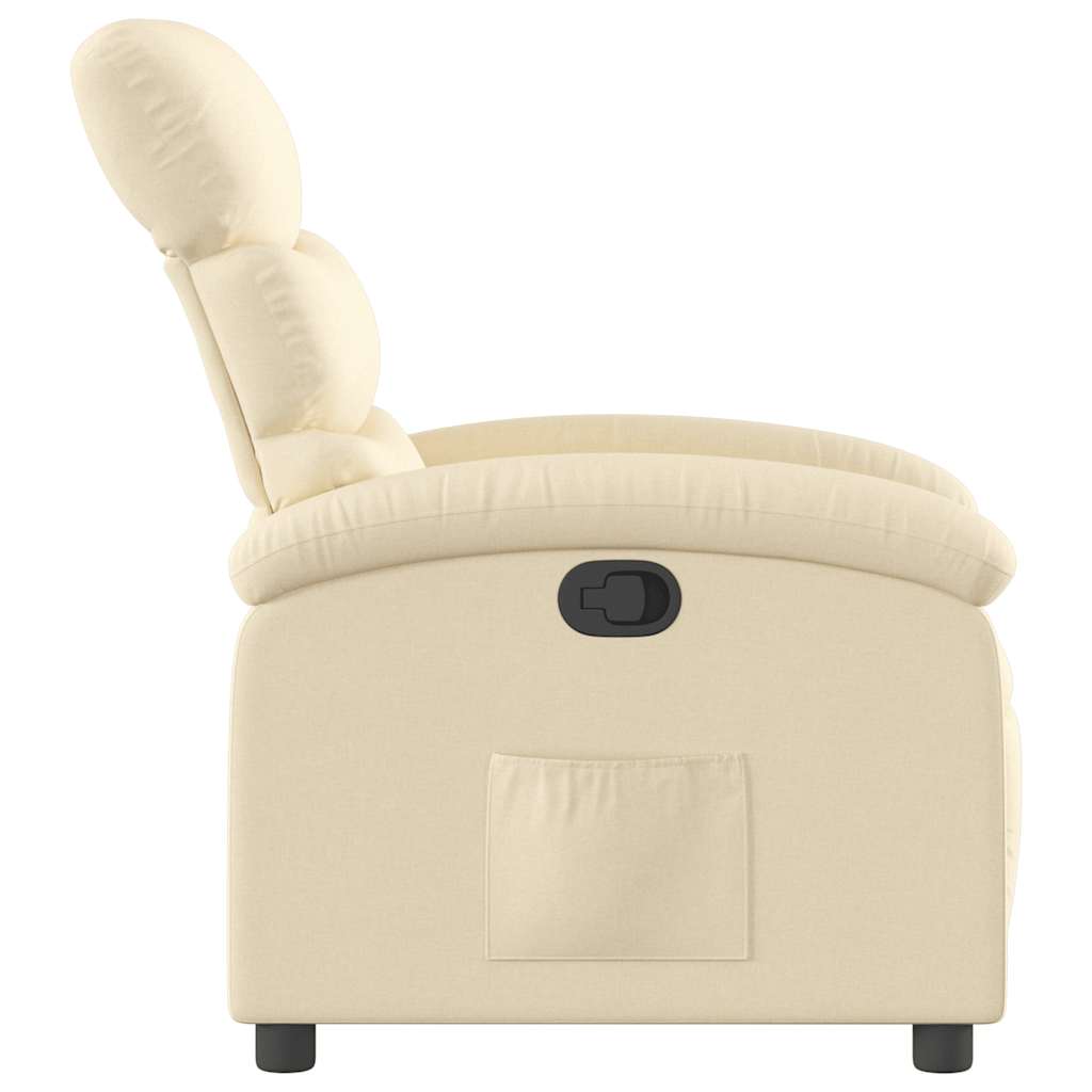 vidaXL Relaxsessel Creme Stoff
