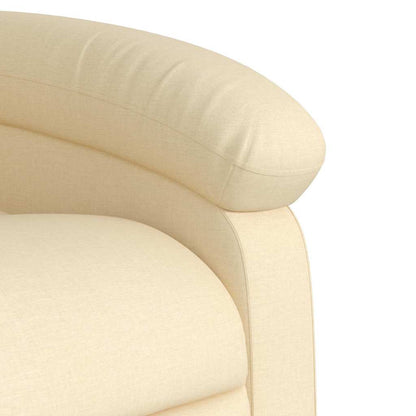 vidaXL Relaxsessel Creme Stoff