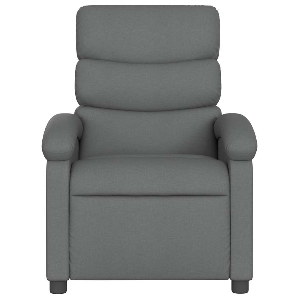 vidaXL Massagesessel Dunkelgrau Stoff