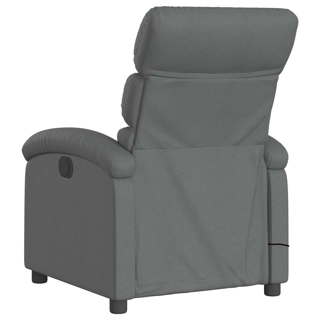 vidaXL Massagesessel Dunkelgrau Stoff