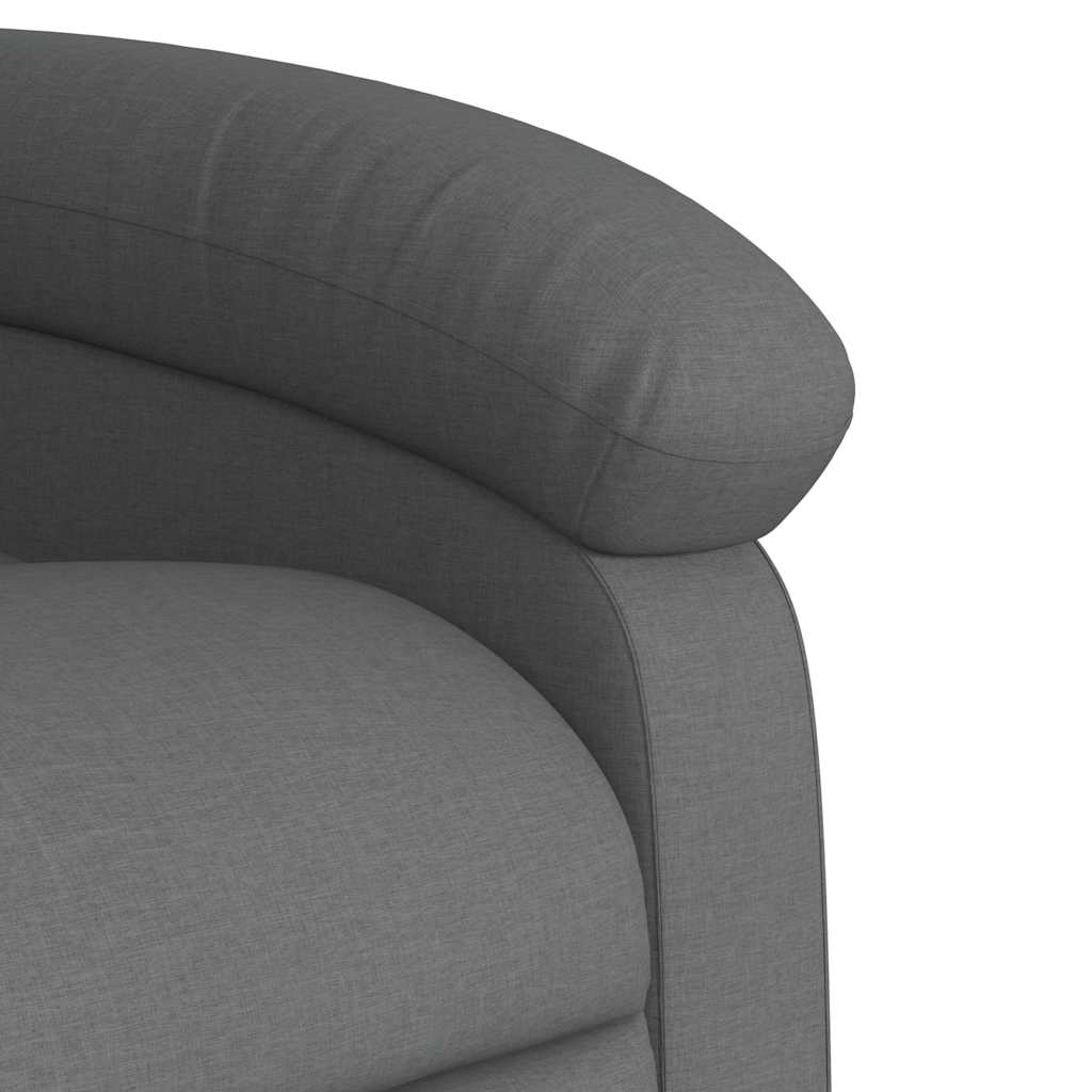 vidaXL Massagesessel Dunkelgrau Stoff