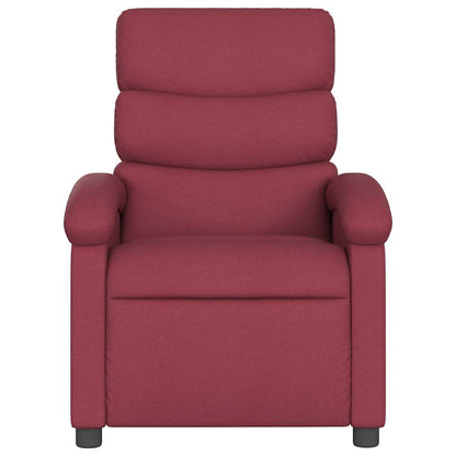 vidaXL Massagesessel Weinrot Stoff