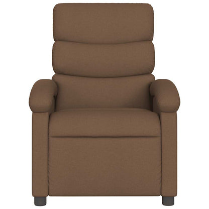 vidaXL Massagesessel Braun Stoff