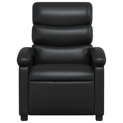 vidaXL Relaxsessel Schwarz Kunstleder