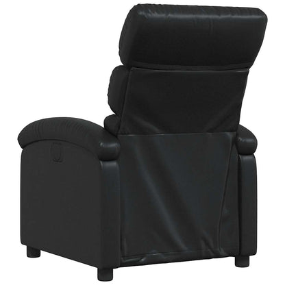 vidaXL Relaxsessel Schwarz Kunstleder