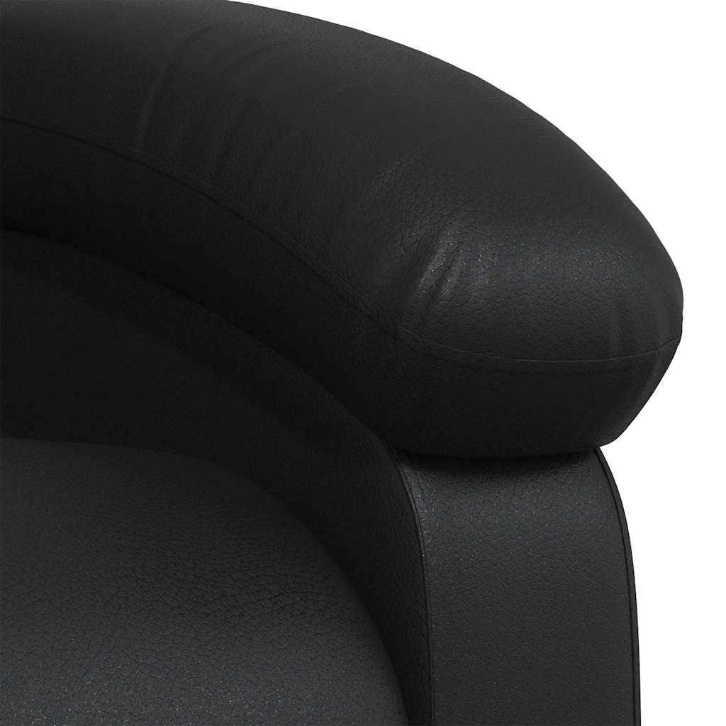 vidaXL Relaxsessel Schwarz Kunstleder