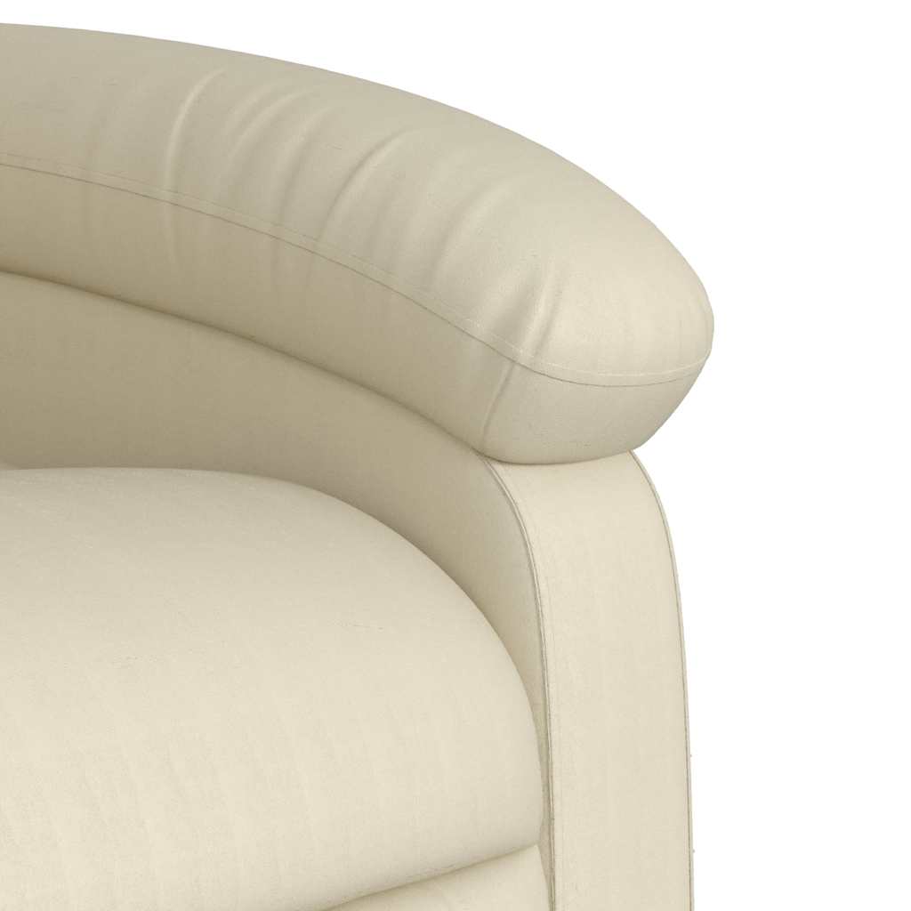 vidaXL Relaxsessel Creme Kunstleder