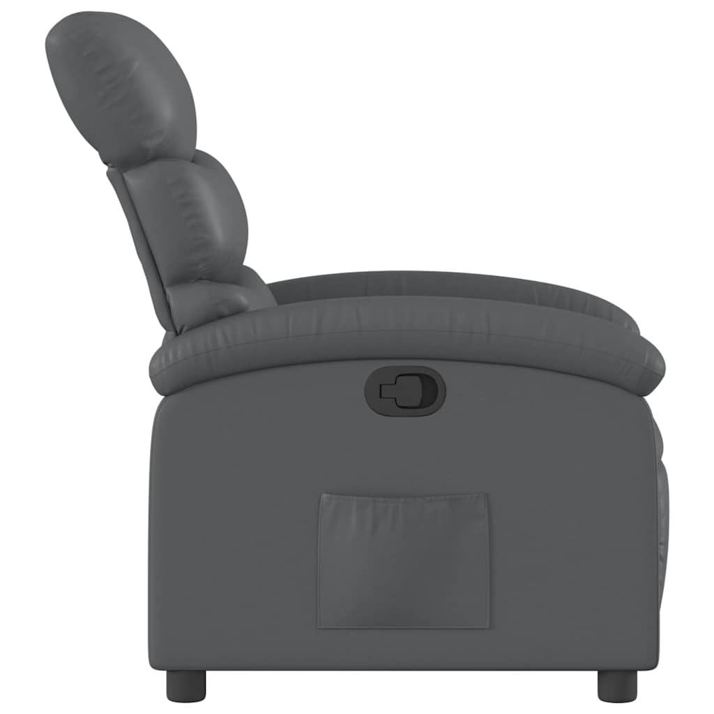 vidaXL Relaxsessel Grau Kunstleder