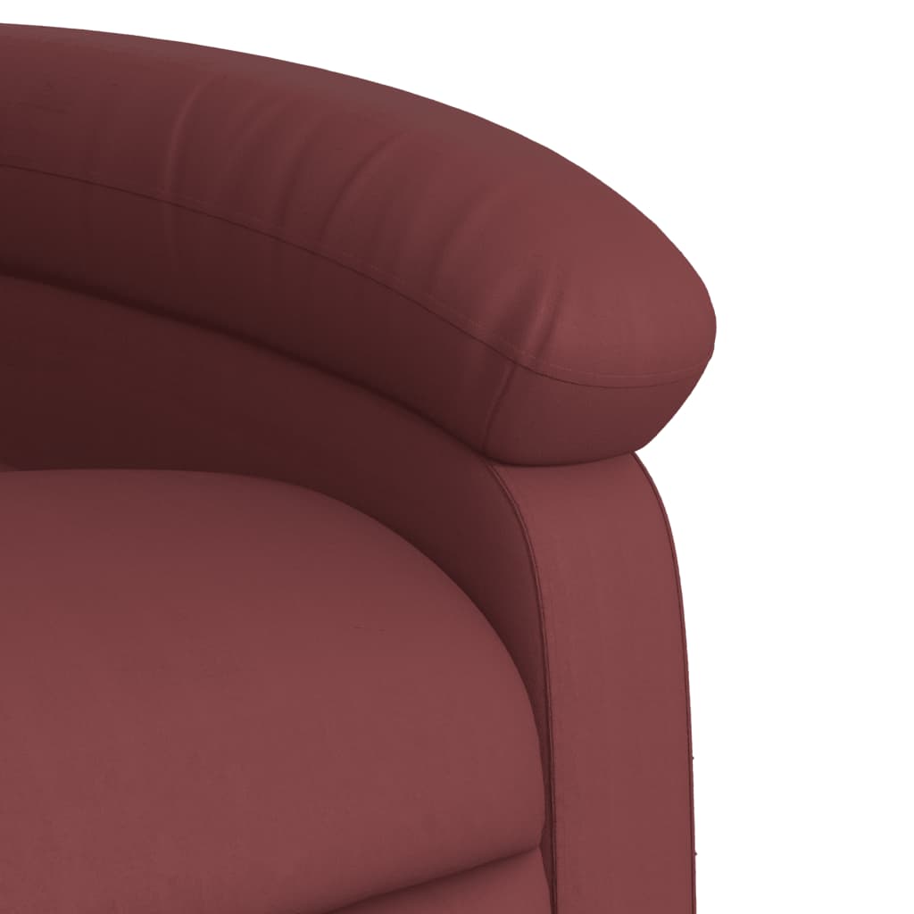 vidaXL Relaxsessel Weinrot Kunstleder
