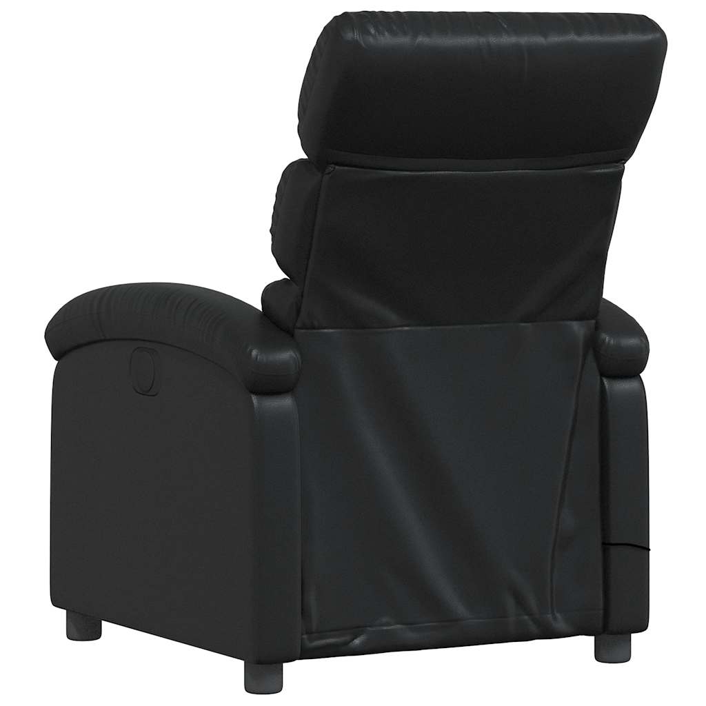 vidaXL Massagesessel Schwarz Kunstleder