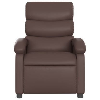 vidaXL Massagesessel Braun Kunstleder