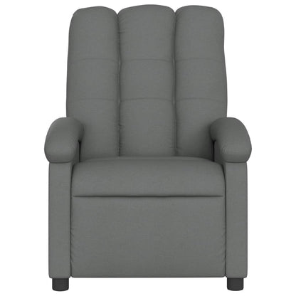 vidaXL Fauteuil de relaxation gris foncé en tissu