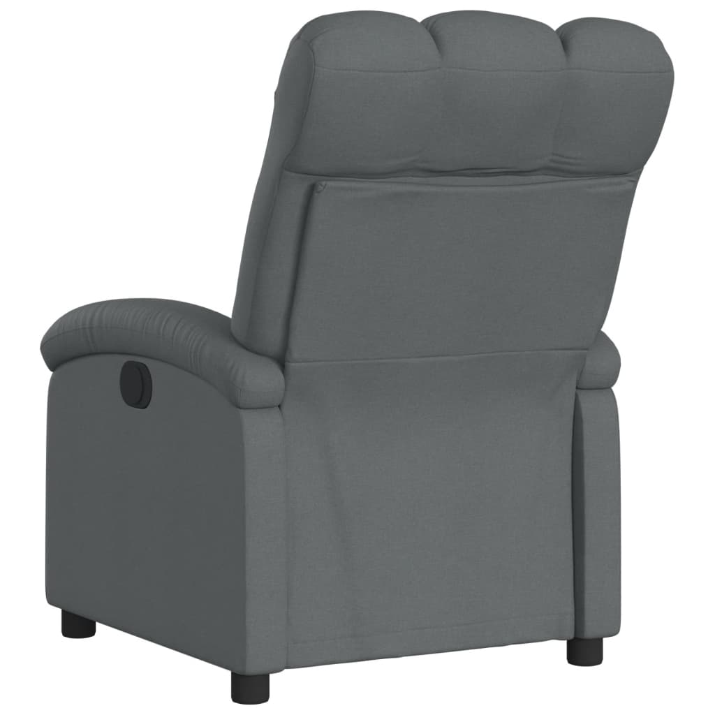 vidaXL Fauteuil de relaxation gris foncé en tissu