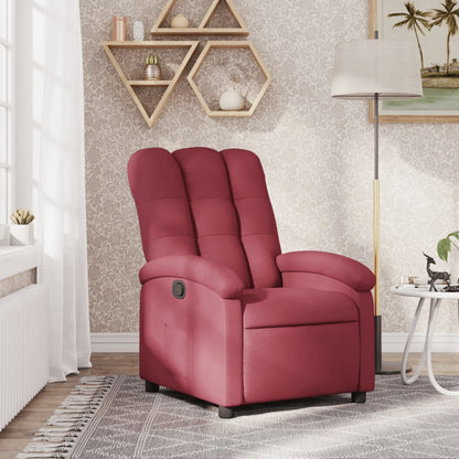 vidaXL Relaxsessel Weinrot Stoff