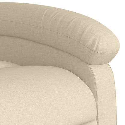 vidaXL Relaxsessel Creme Stoff