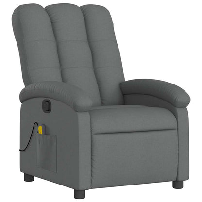 vidaXL Massagesessel Dunkelgrau Stoff