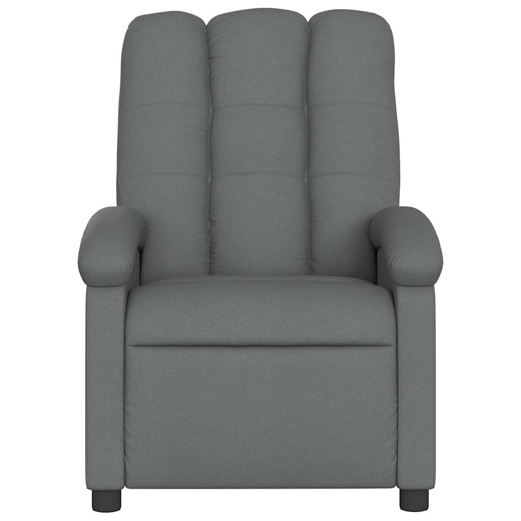 vidaXL Massagesessel Dunkelgrau Stoff