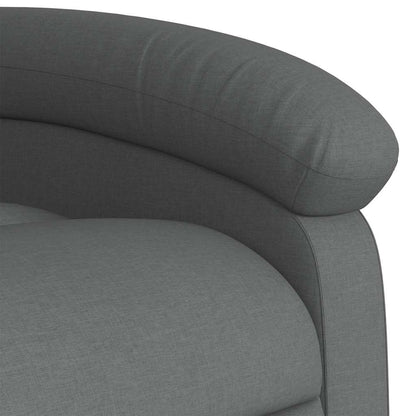 vidaXL Massagesessel Dunkelgrau Stoff