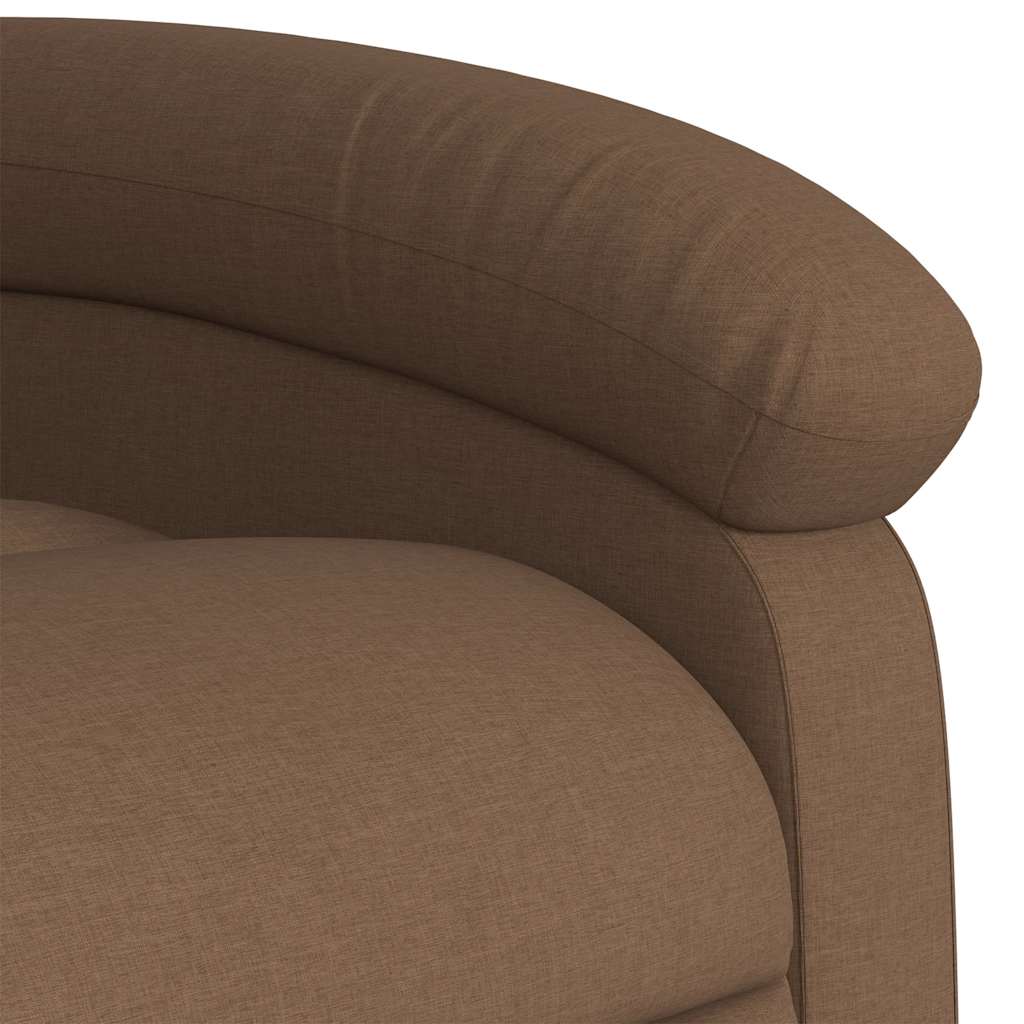 vidaXL Massagesessel Braun Stoff