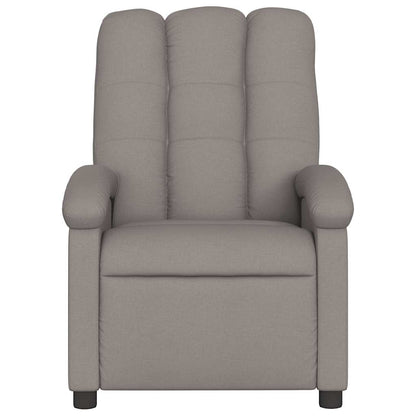 vidaXL Massagesessel Taupe Stoff