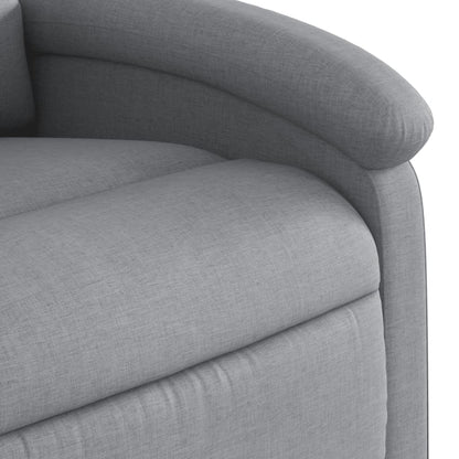 vidaXL Fauteuil relax Gris clair Tissu