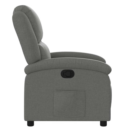 vidaXL Fauteuil de relaxation gris foncé en tissu