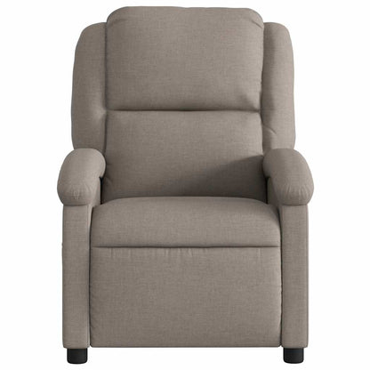 vidaXL Fauteuil relax Taupe Tissu