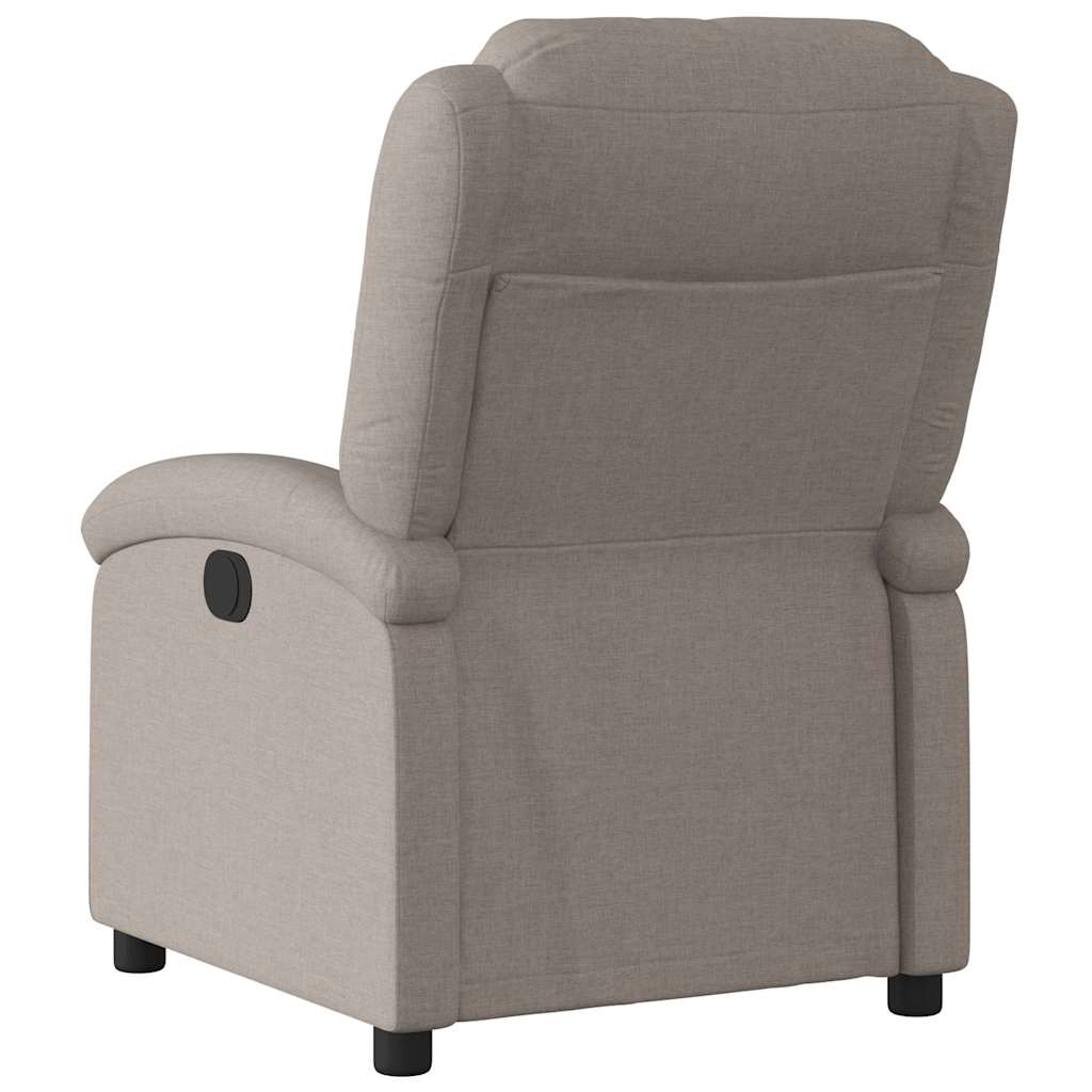 vidaXL Fauteuil relax Taupe Tissu
