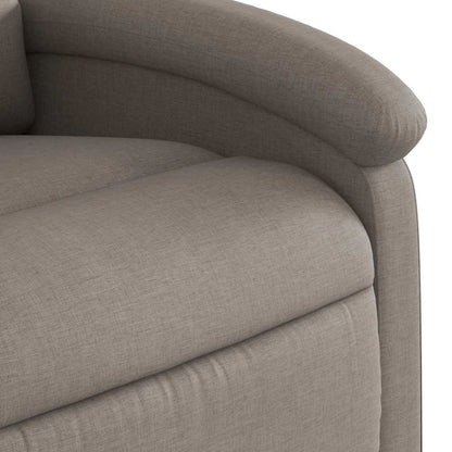 vidaXL Fauteuil relax Taupe Tissu