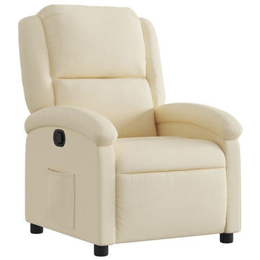 vidaXL Fauteuil relax crème tissu