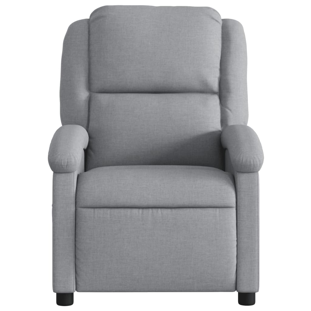 vidaXL Massagesessel Hellgrau Stoff
